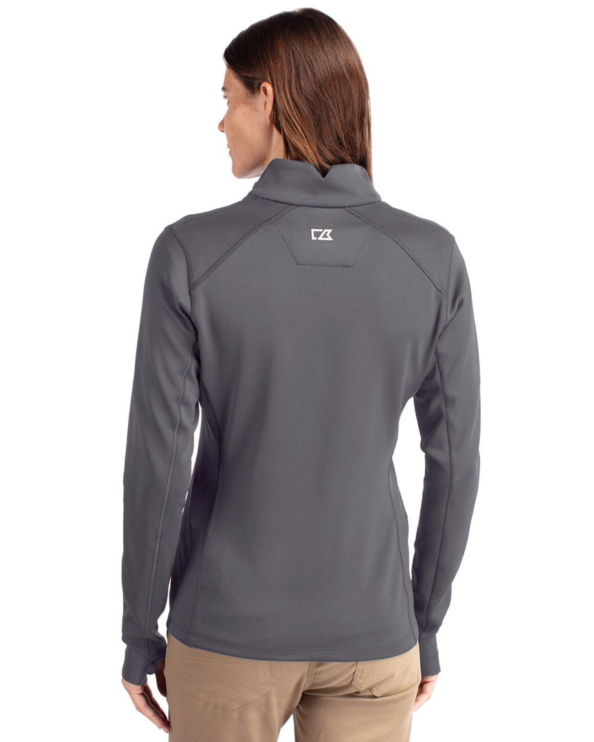 Cutter & Buck® Traverse Stretch Eco Quarter Zip Womens Pullover