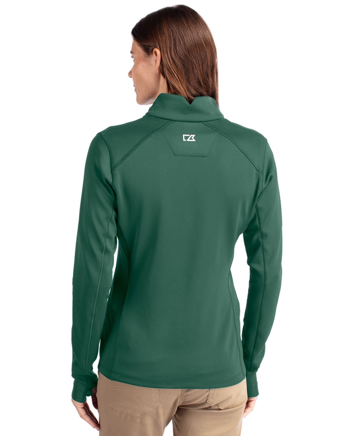 Cutter & Buck® Traverse Stretch Eco Quarter Zip Womens Pullover