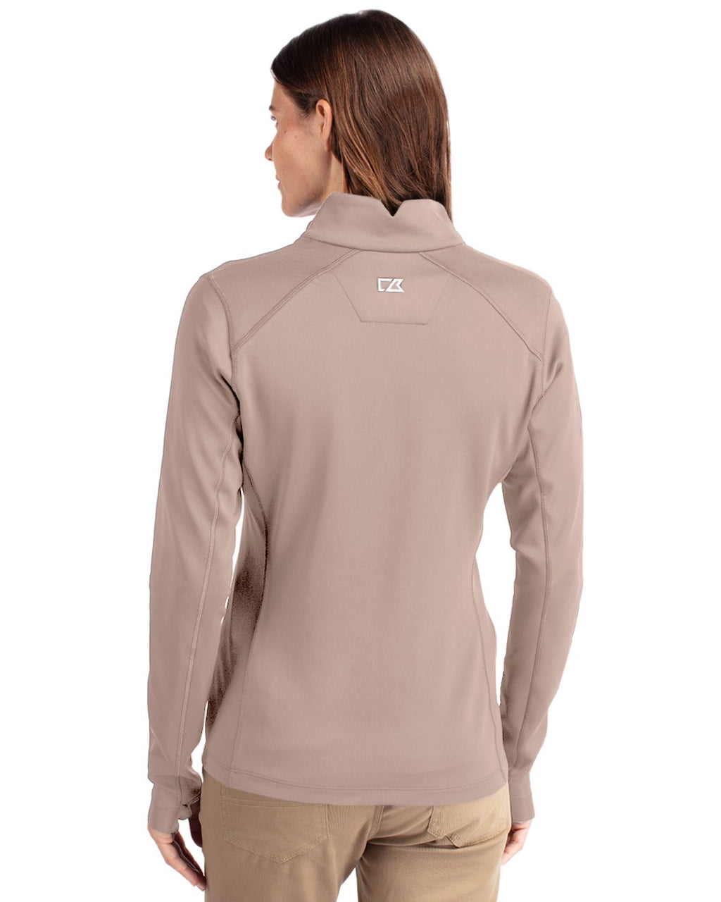 Cutter & Buck® Traverse Stretch Eco Quarter Zip Womens Pullover
