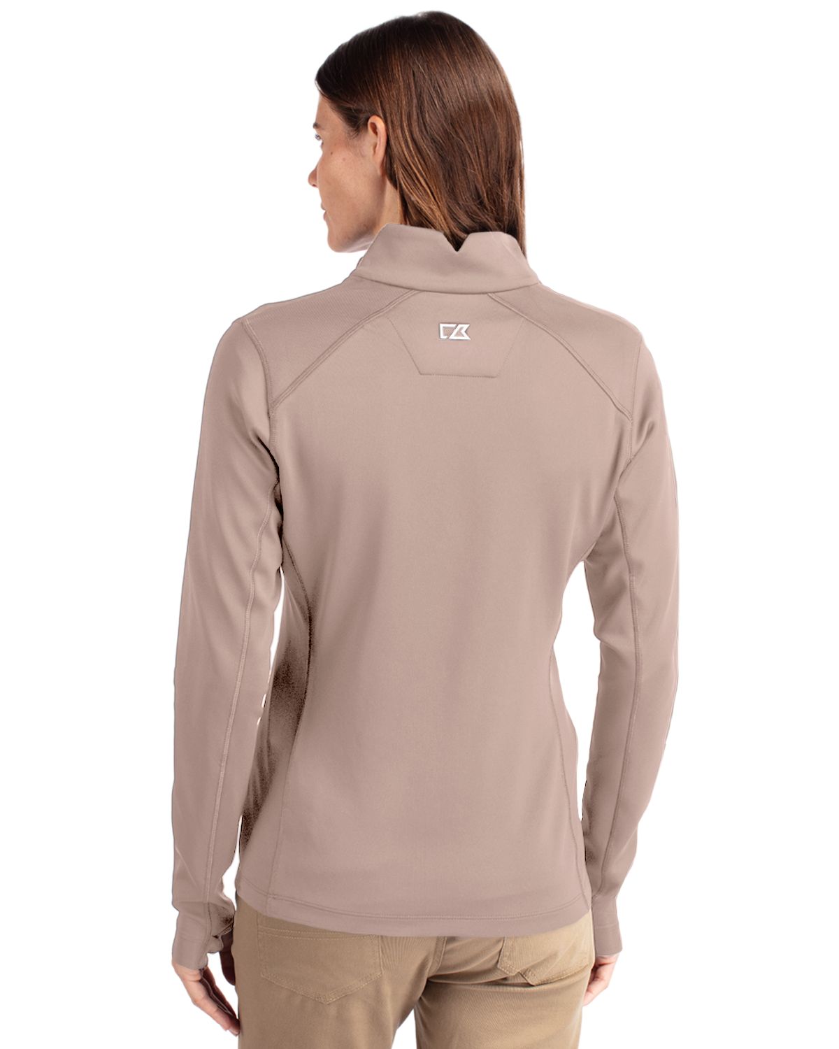 Cutter & Buck® Traverse Stretch Eco Quarter Zip Womens Pullover