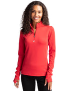 Cutter & Buck® Traverse Stretch Eco Quarter Zip Womens Pullover