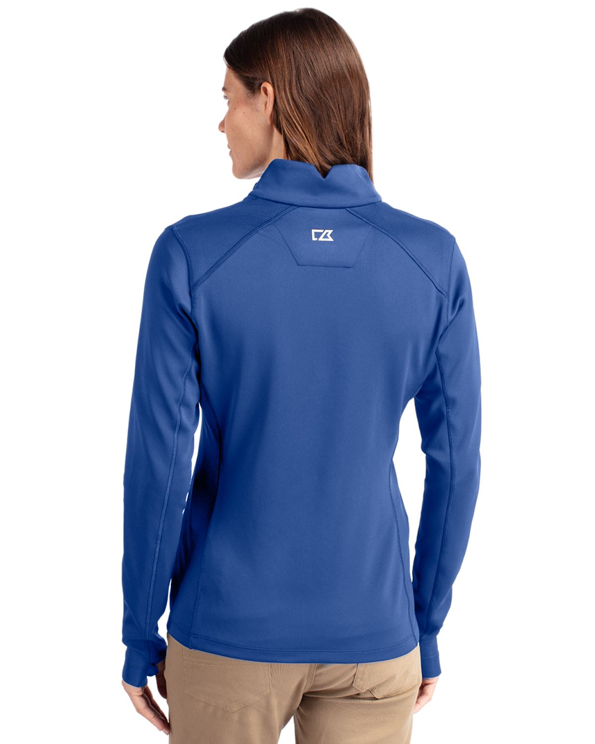 Cutter & Buck® Traverse Stretch Eco Quarter Zip Womens Pullover