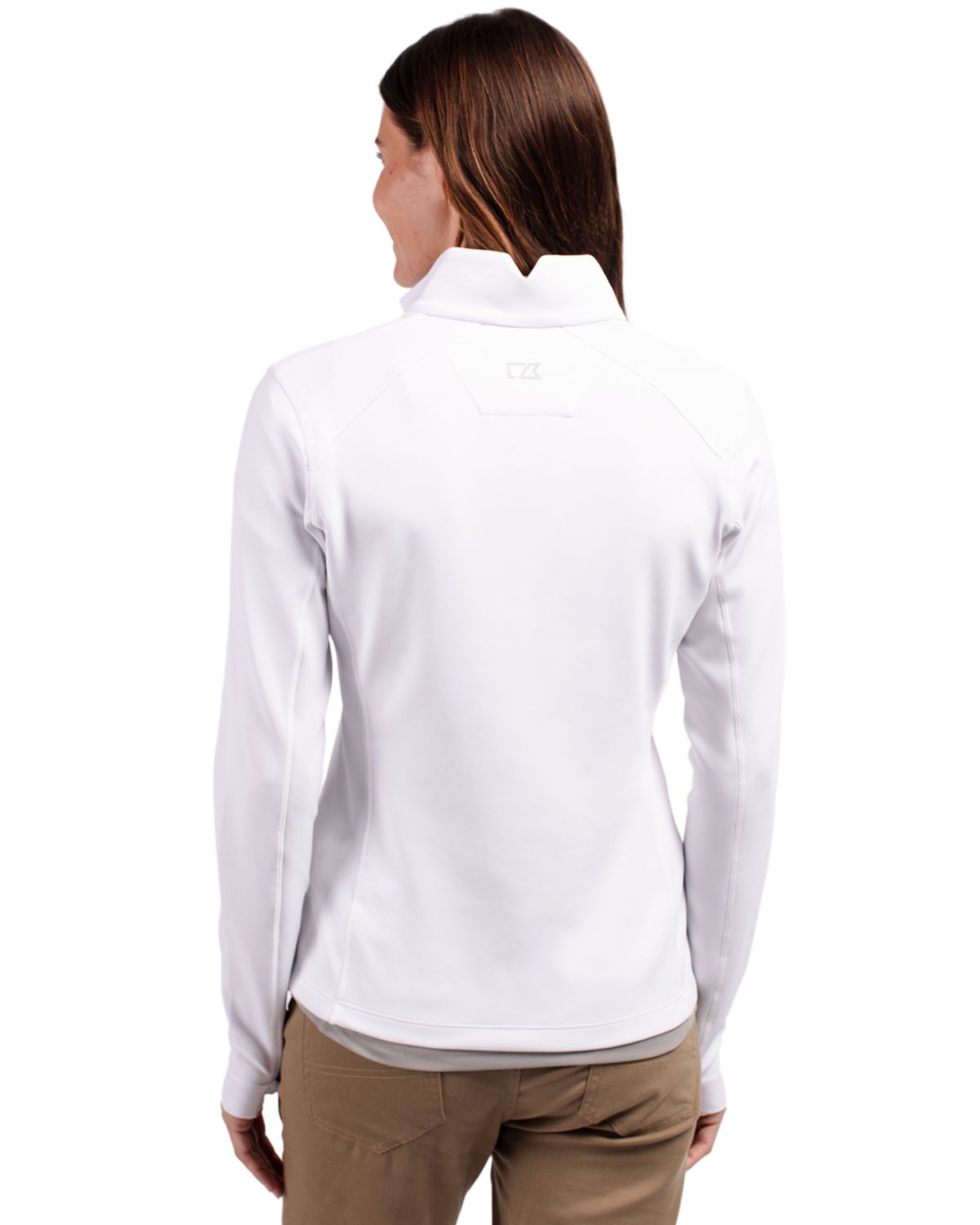 Cutter & Buck® Traverse Stretch Eco Quarter Zip Womens Pullover