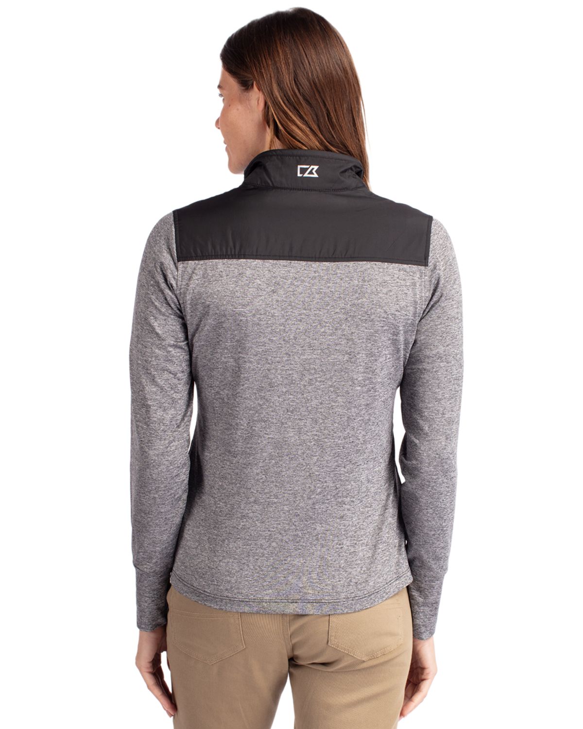 Cutter & Buck® Stealth Hybrid Quilted Womens Full Zip Windbreaker Jacket