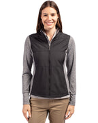 Cutter & Buck® Stealth Hybrid Quilted Womens Full Zip Windbreaker Jacket