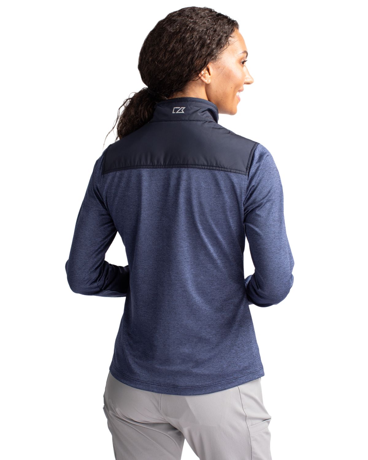 Cutter & Buck® Stealth Hybrid Quilted Womens Full Zip Windbreaker Jacket