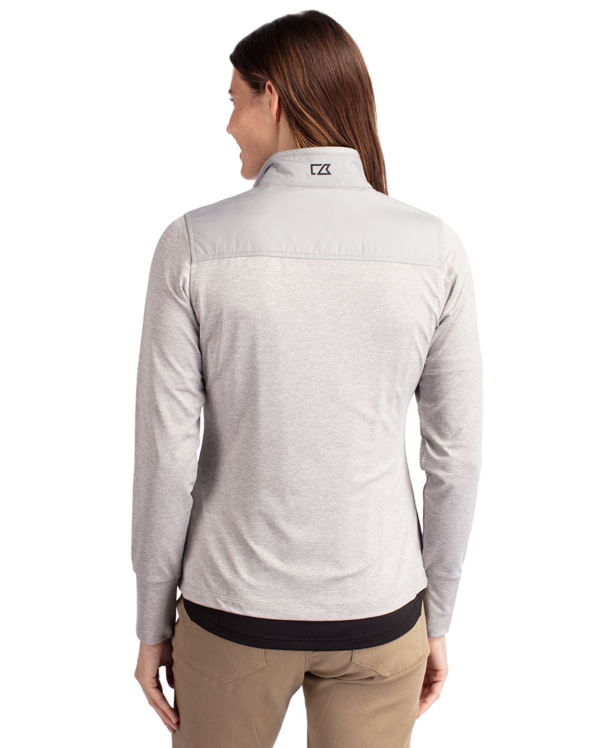Cutter & Buck® Stealth Hybrid Quilted Womens Full Zip Windbreaker Jacket
