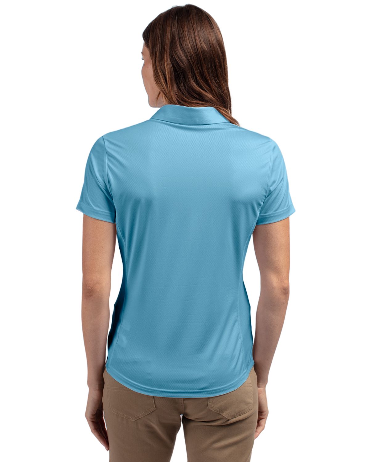 Cutter & Buck® Prospect Eco Textured Stretch Recycled Womens Short Sleeve Polo