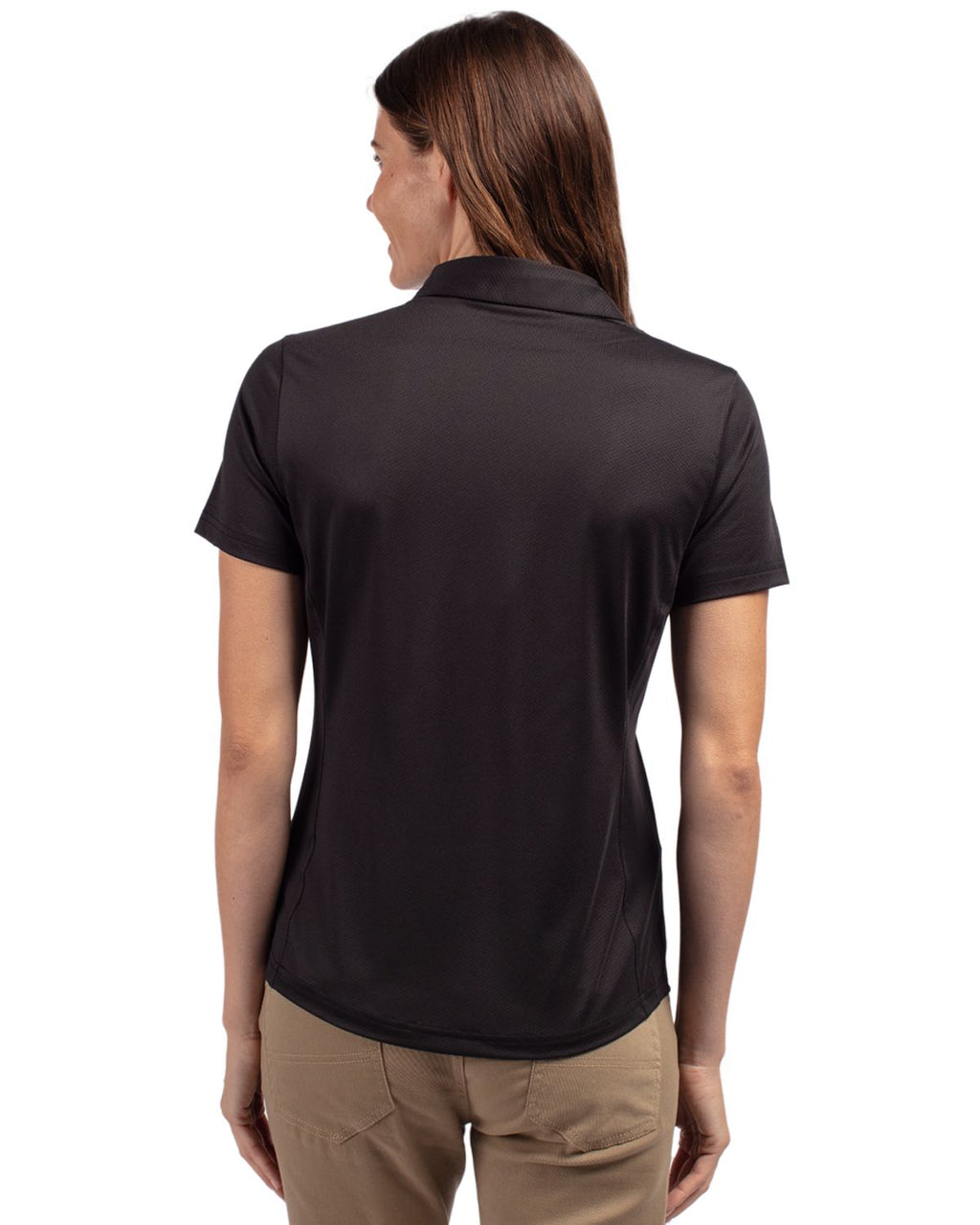 Cutter & Buck® Prospect Eco Textured Stretch Recycled Womens Short Sleeve Polo