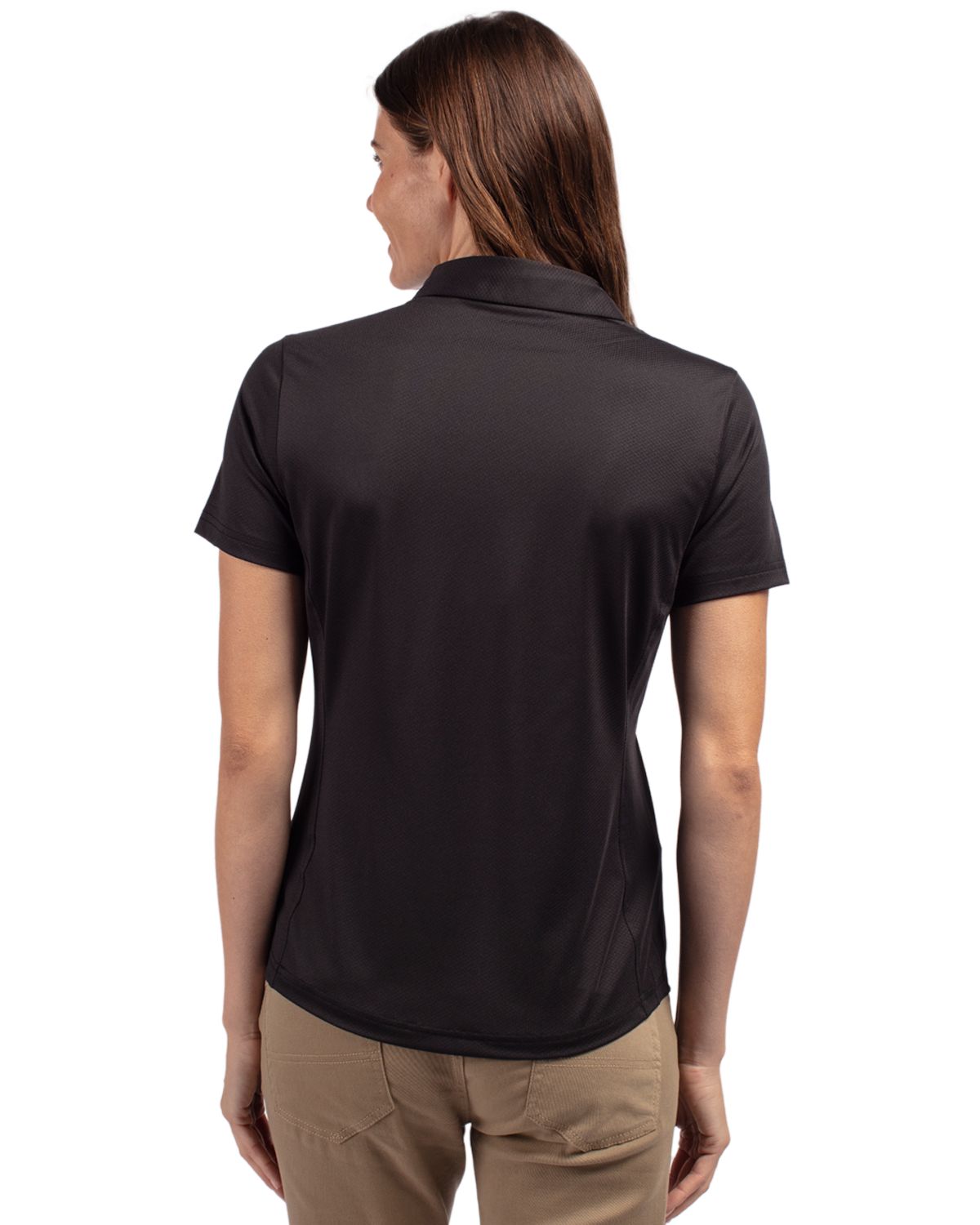 Cutter & Buck® Prospect Eco Textured Stretch Recycled Womens Short Sleeve Polo