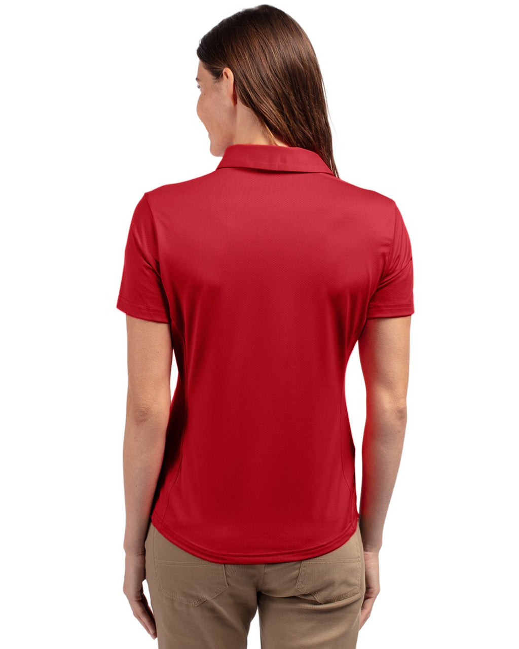 Cutter & Buck® Prospect Eco Textured Stretch Recycled Womens Short Sleeve Polo