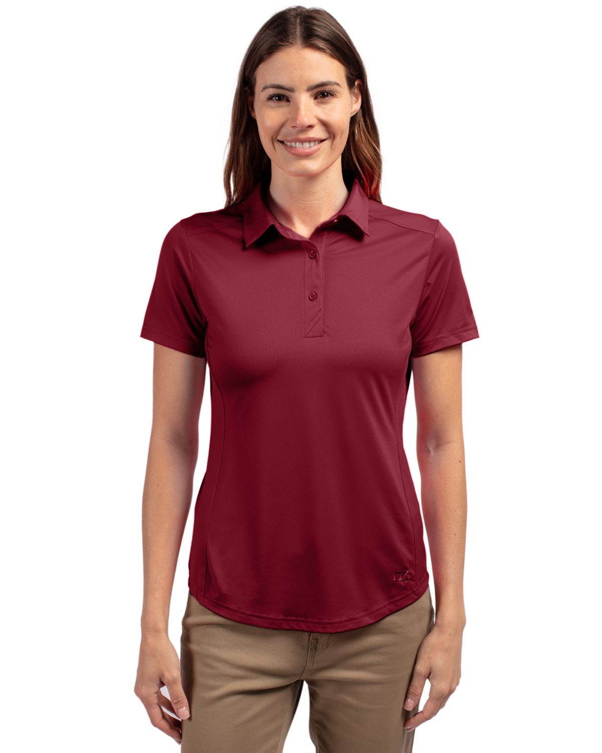 Cutter & Buck® Prospect Eco Textured Stretch Recycled Womens Short Sleeve Polo