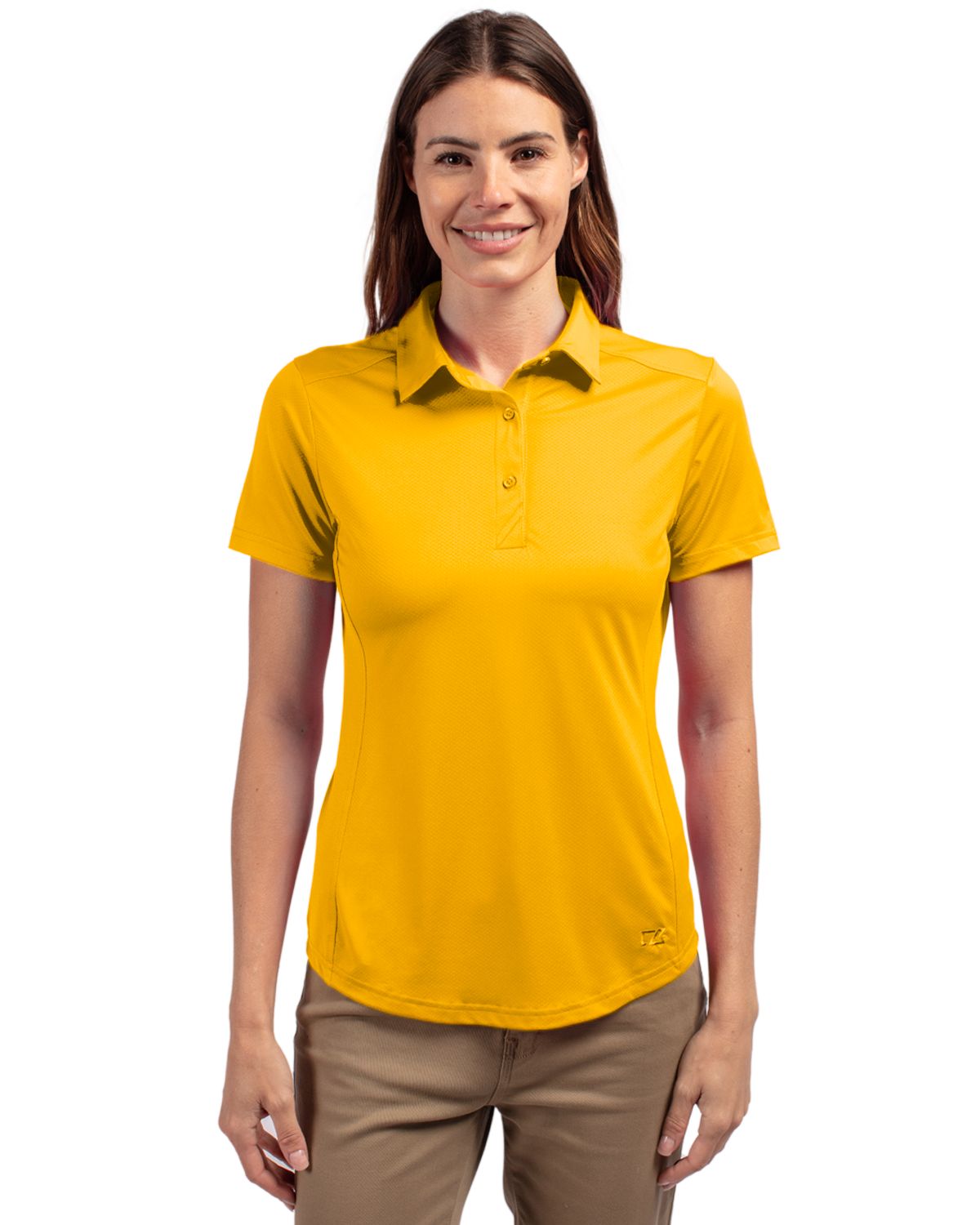 Cutter & Buck® Prospect Eco Textured Stretch Recycled Womens Short Sleeve Polo