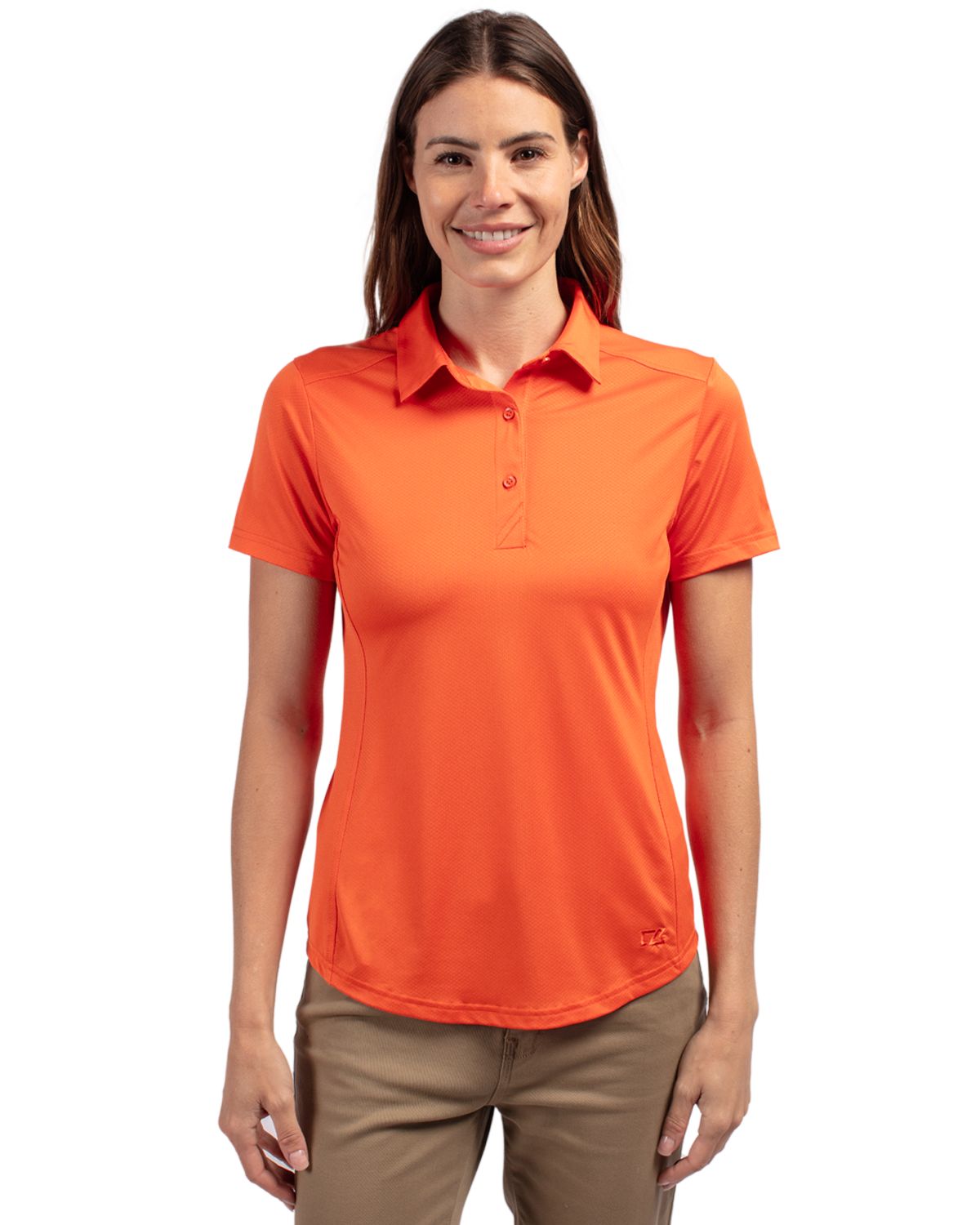 Cutter & Buck® Prospect Eco Textured Stretch Recycled Womens Short Sleeve Polo