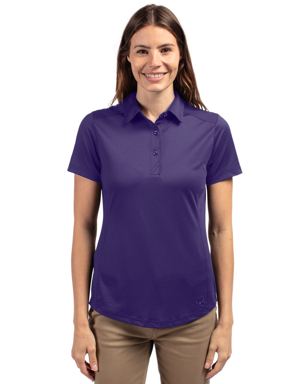 Cutter & Buck® Prospect Eco Textured Stretch Recycled Womens Short Sleeve Polo