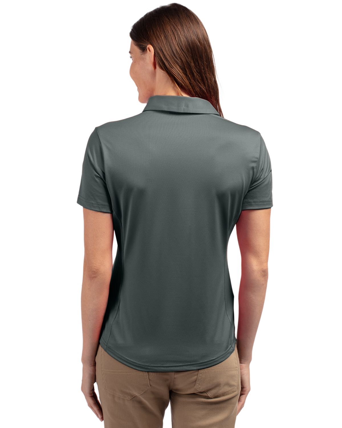 Cutter & Buck® Prospect Eco Textured Stretch Recycled Womens Short Sleeve Polo