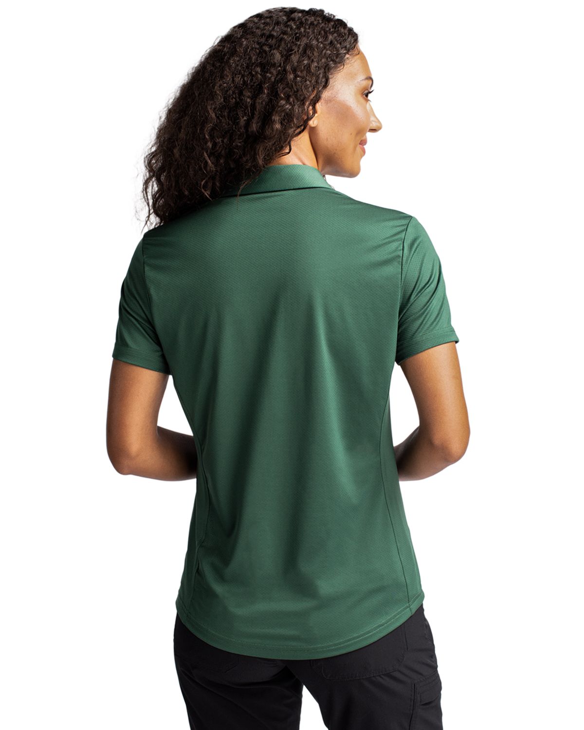 Cutter & Buck® Prospect Eco Textured Stretch Recycled Womens Short Sleeve Polo