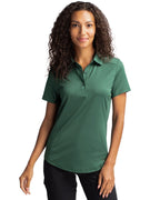 Cutter & Buck® Prospect Eco Textured Stretch Recycled Womens Short Sleeve Polo