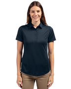 Cutter & Buck® Prospect Eco Textured Stretch Recycled Womens Short Sleeve Polo