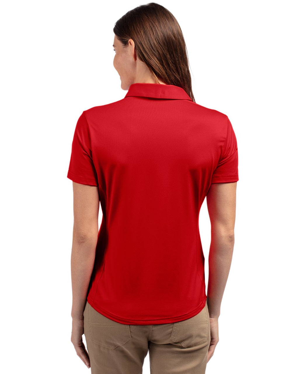 Cutter & Buck® Prospect Eco Textured Stretch Recycled Womens Short Sleeve Polo
