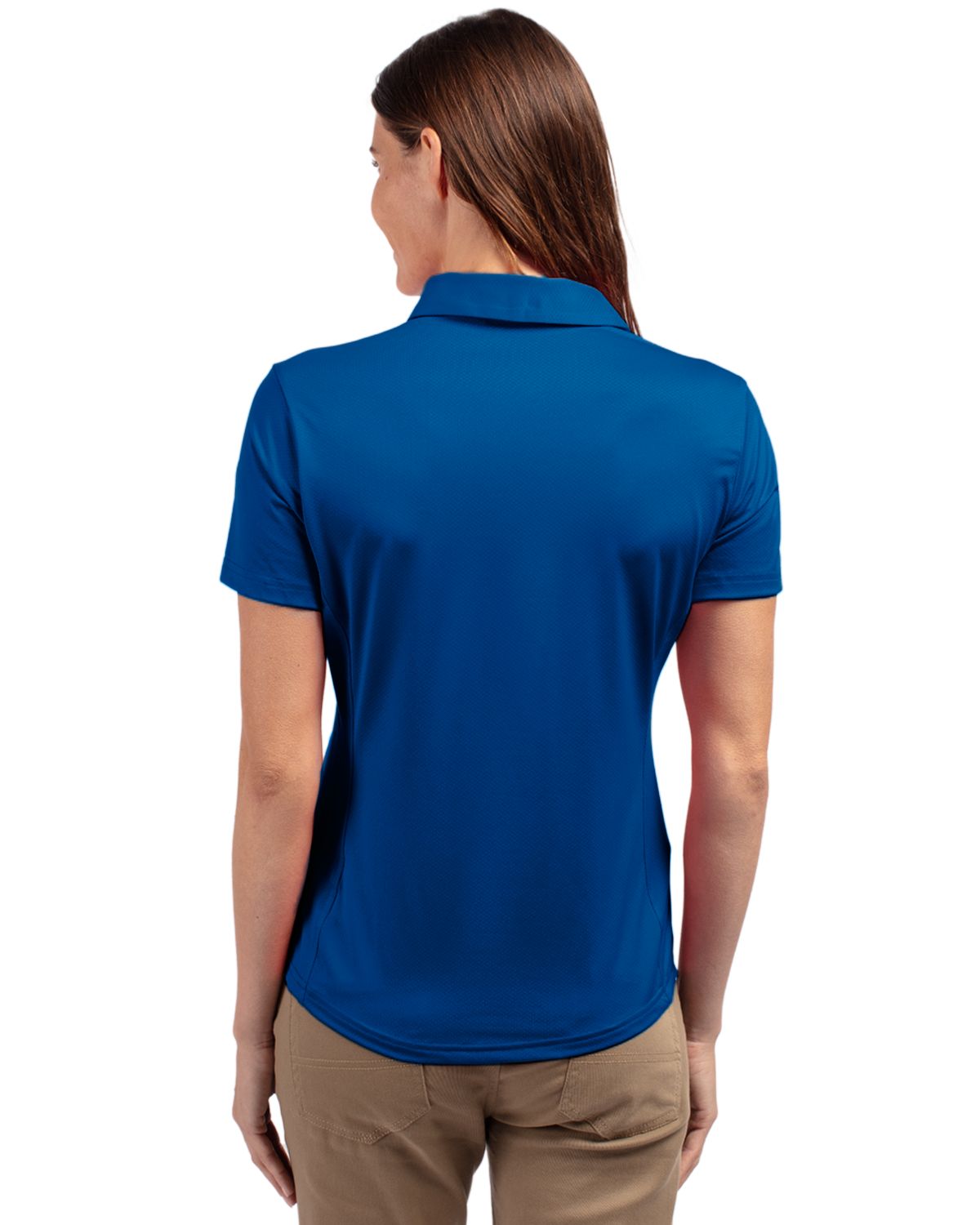 Cutter & Buck® Prospect Eco Textured Stretch Recycled Womens Short Sleeve Polo