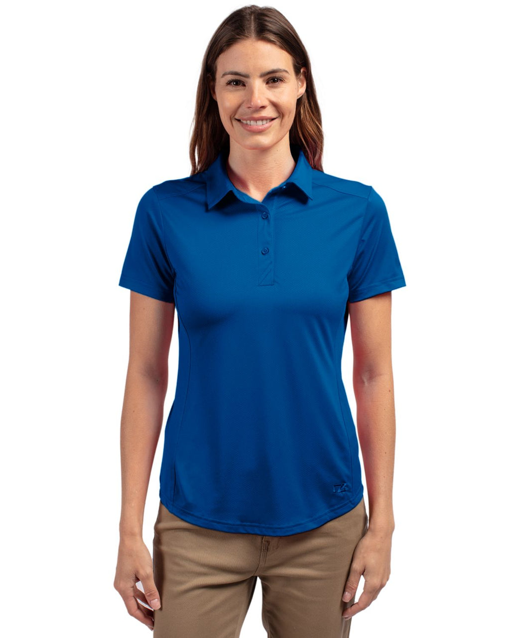 Cutter & Buck® Prospect Eco Textured Stretch Recycled Womens Short Sleeve Polo
