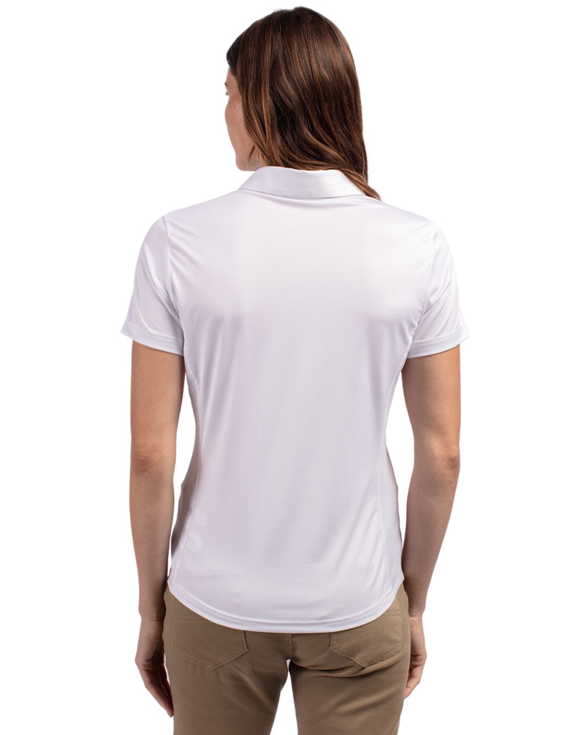 Cutter & Buck® Prospect Eco Textured Stretch Recycled Womens Short Sleeve Polo