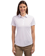Cutter & Buck® Prospect Eco Textured Stretch Recycled Womens Short Sleeve Polo