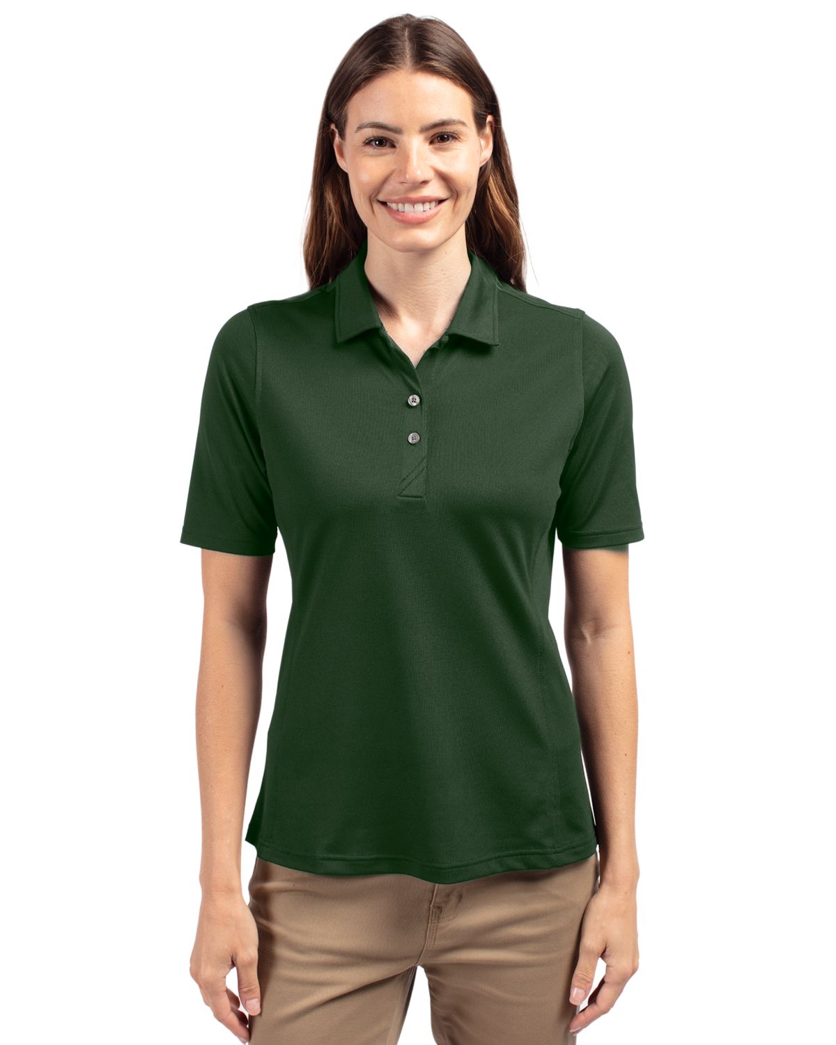 Cutter & Buck® Virtue Eco Pique Recycled Womens Polo