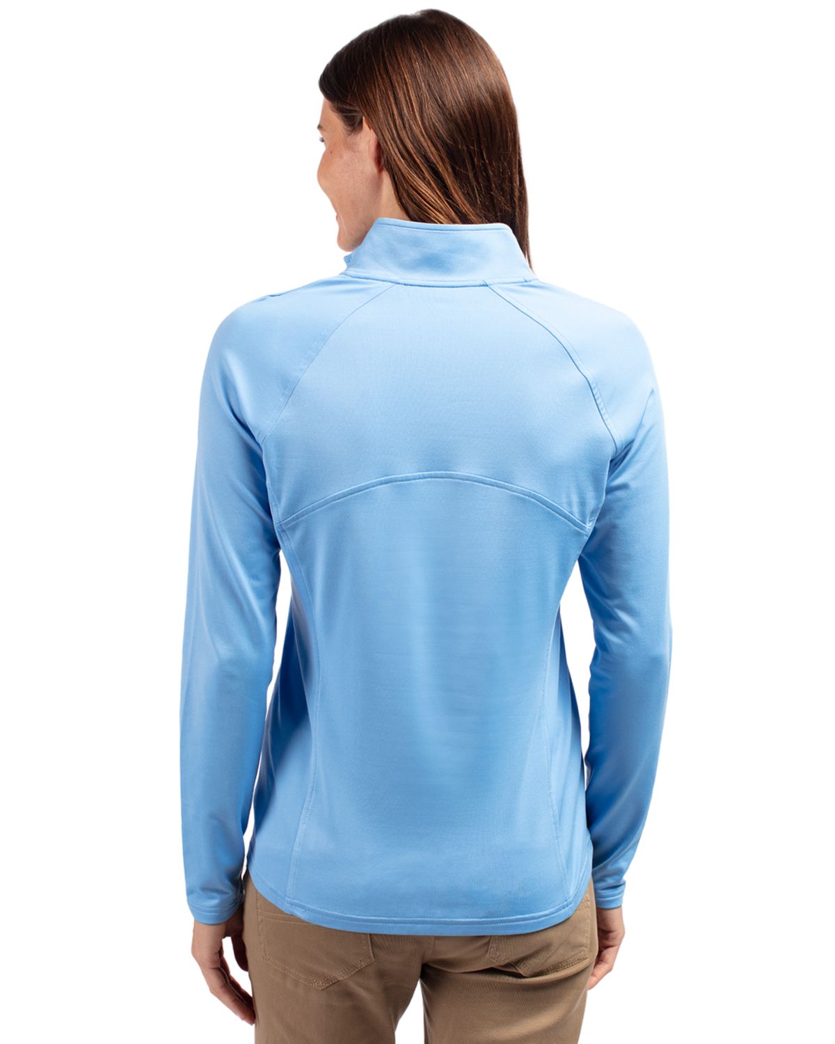 Cutter & Buck® Adapt Eco Knit Stretch Recycled Womens Half Zip Pullover