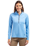 Cutter & Buck® Adapt Eco Knit Stretch Recycled Womens Half Zip Pullover