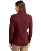 Cutter & Buck® Adapt Eco Knit Stretch Recycled Womens Half Zip Pullover