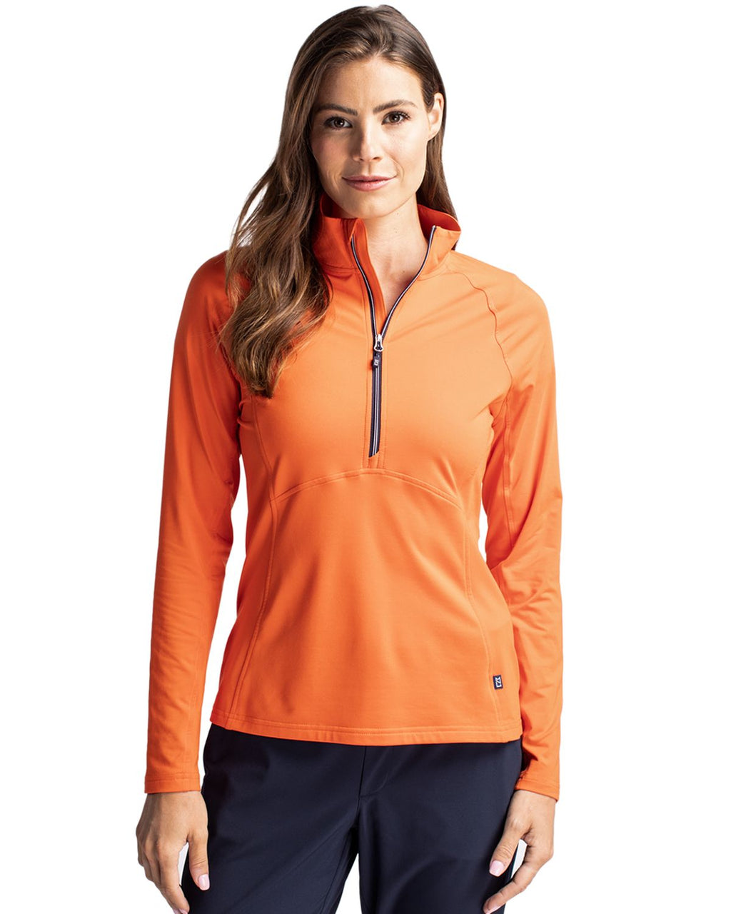 Cutter & Buck® Adapt Eco Knit Stretch Recycled Womens Half Zip Pullover
