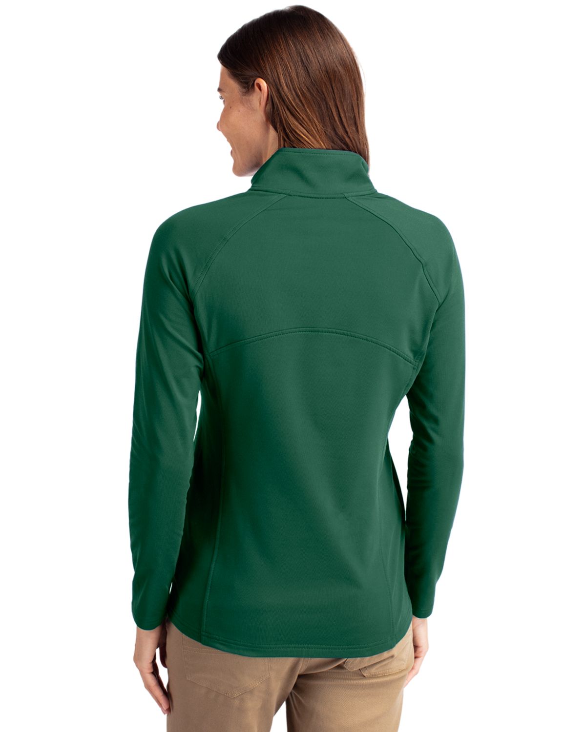Cutter & Buck® Adapt Eco Knit Stretch Recycled Womens Half Zip Pullover