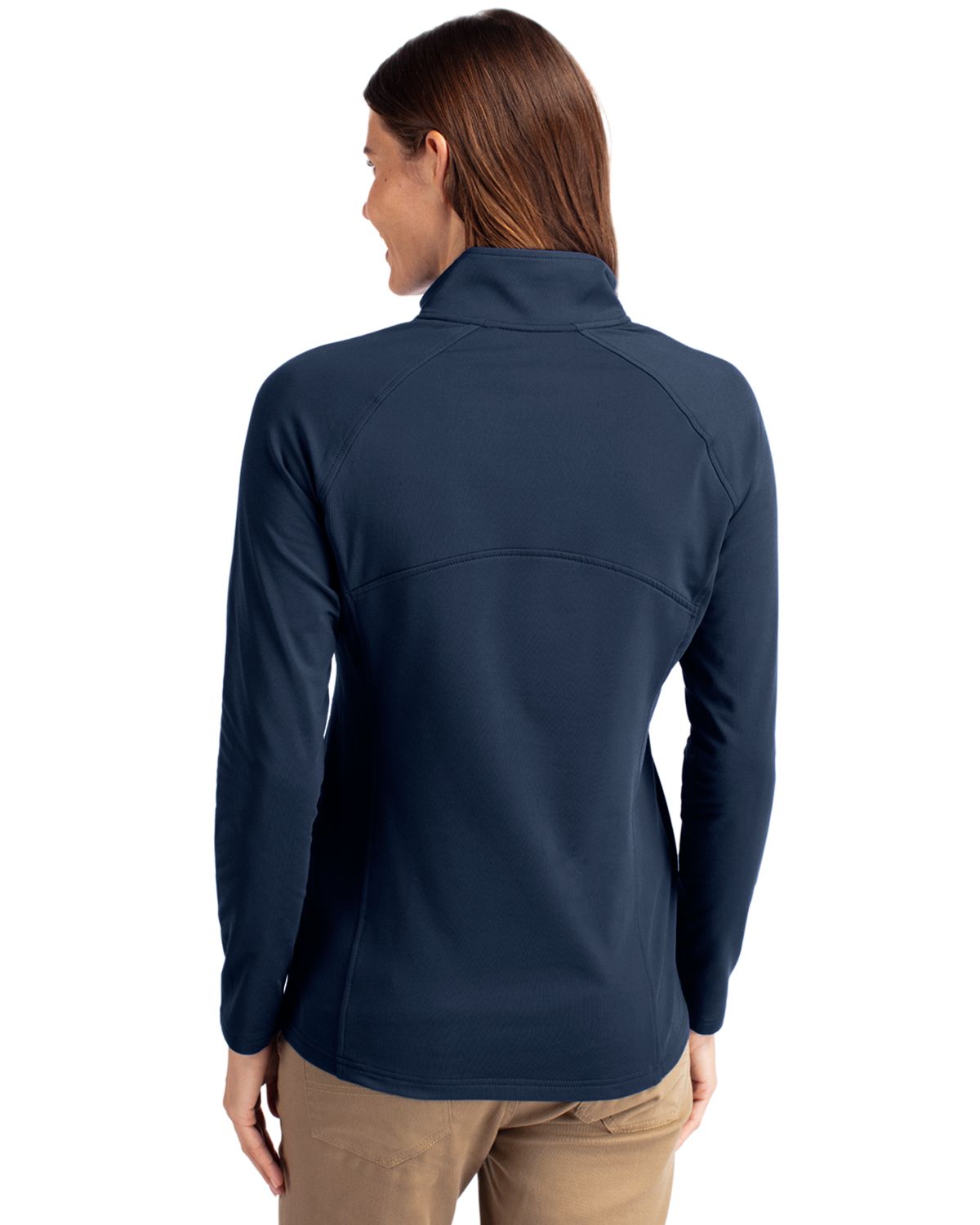 Cutter & Buck® Adapt Eco Knit Stretch Recycled Womens Half Zip Pullover