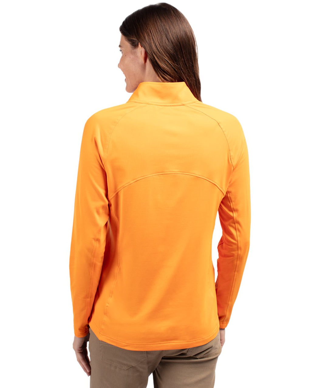 Cutter & Buck® Adapt Eco Knit Stretch Recycled Womens Half Zip Pullover