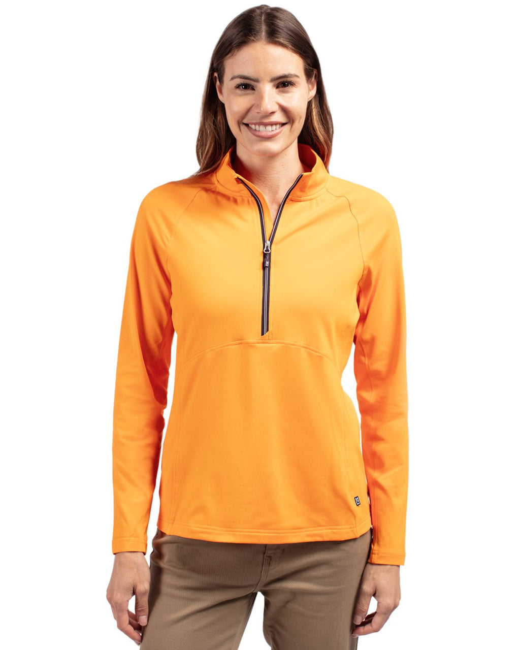 Cutter & Buck® Adapt Eco Knit Stretch Recycled Womens Half Zip Pullover