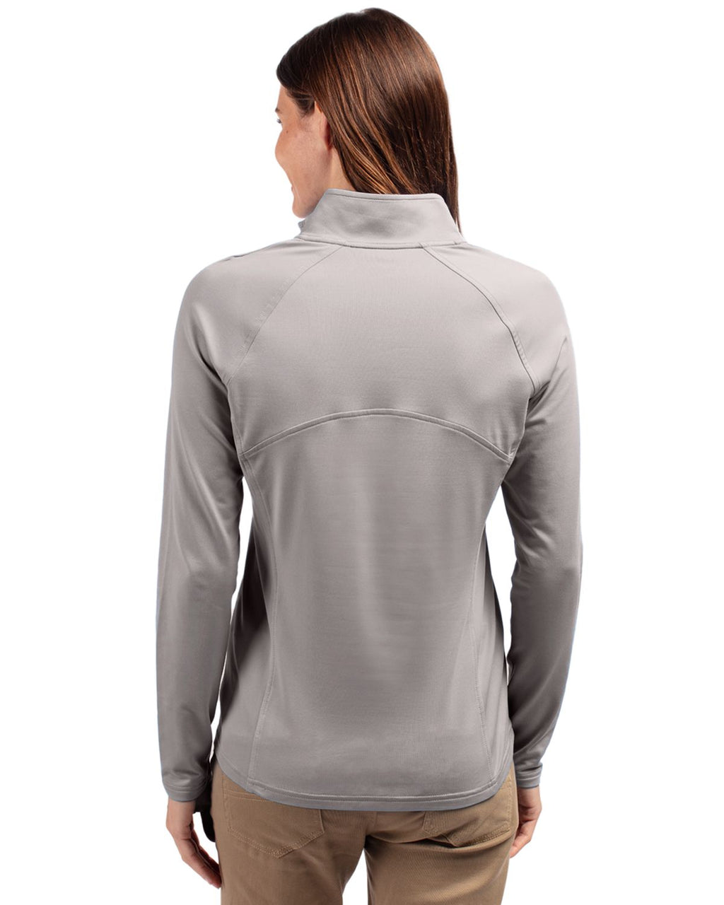 Cutter & Buck® Adapt Eco Knit Stretch Recycled Womens Half Zip Pullover