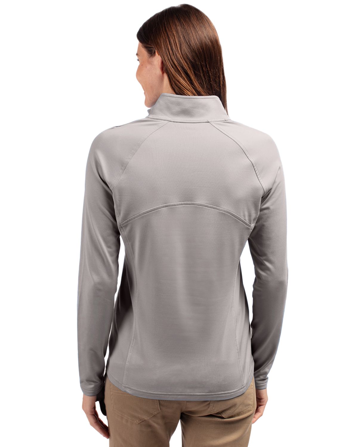 Cutter & Buck® Adapt Eco Knit Stretch Recycled Womens Half Zip Pullover