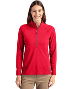 Cutter & Buck® Adapt Eco Knit Stretch Recycled Womens Half Zip Pullover