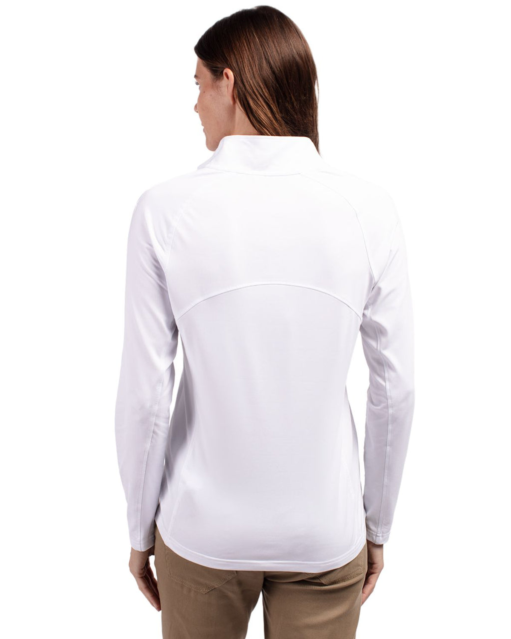 Cutter & Buck® Adapt Eco Knit Stretch Recycled Womens Half Zip Pullover