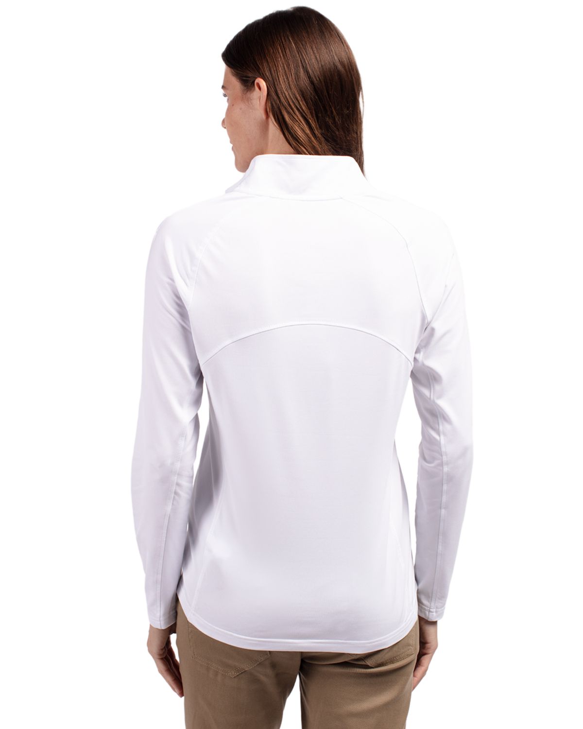 Cutter & Buck® Adapt Eco Knit Stretch Recycled Womens Half Zip Pullover