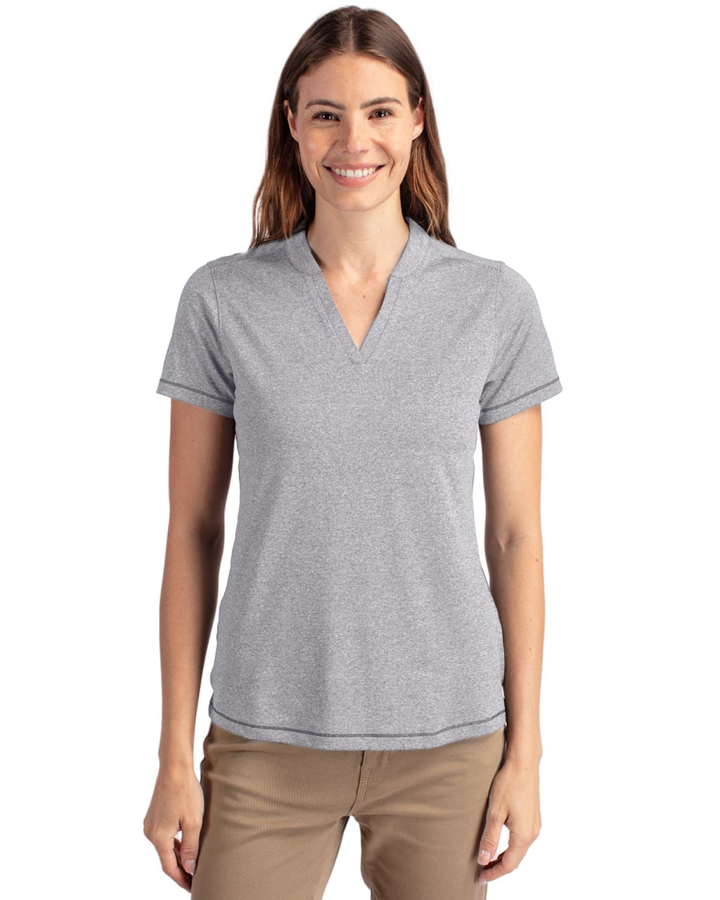 Cutter & Buck® Forge Eco Heathered Stretch Womens Blade Top