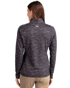 Cutter & Buck® Traverse Stretch Eco Camo Print Quarter Zip Womens Pullover