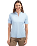 Cutter & Buck® Virtue Eco Pique Stripe Recycled Womens Top