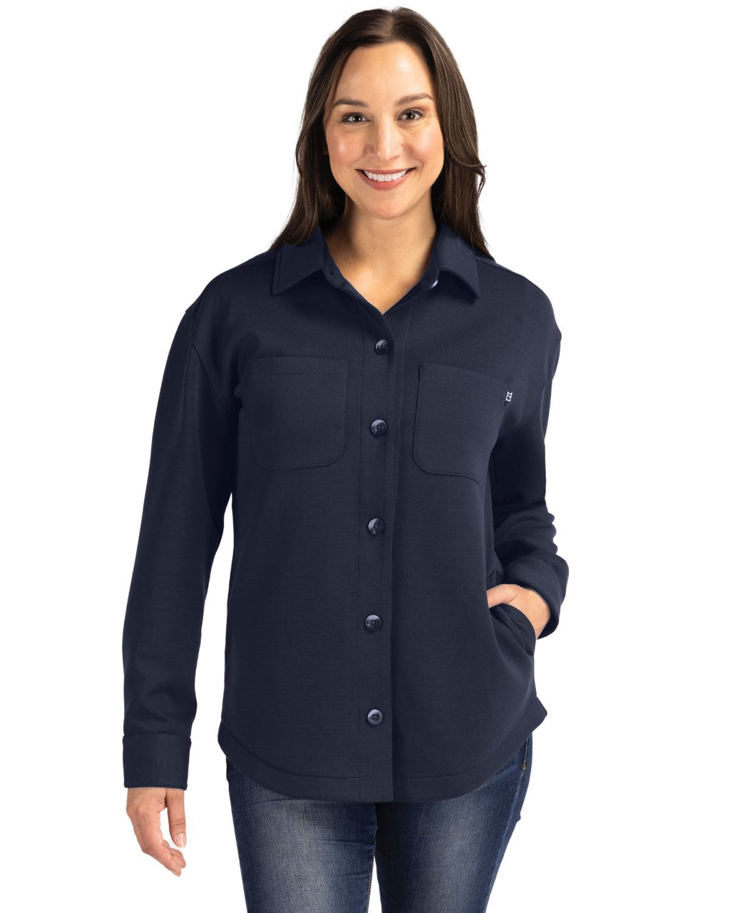 Cutter & Buck® Roam Eco Recycled Womens Shirt Jacket
