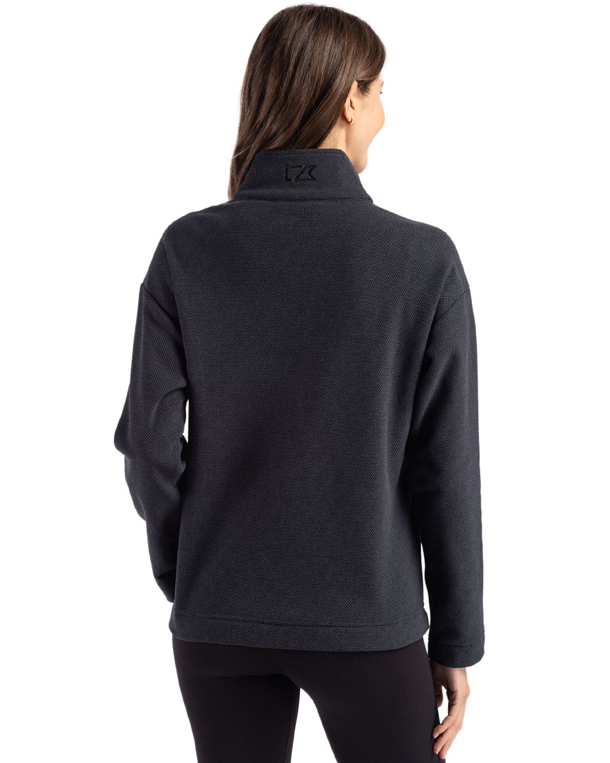 Cutter & Buck® Hunts Point Eco Textured Fleece Recycled Womens Snap Pullover