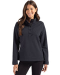 Cutter & Buck® Hunts Point Eco Textured Fleece Recycled Womens Snap Pullover