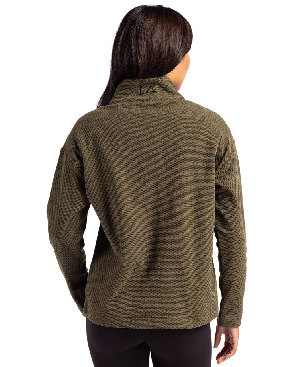 Cutter & Buck® Hunts Point Eco Textured Fleece Recycled Womens Snap Pullover