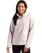 Cutter & Buck® Hunts Point Eco Textured Fleece Recycled Womens Snap Pullover